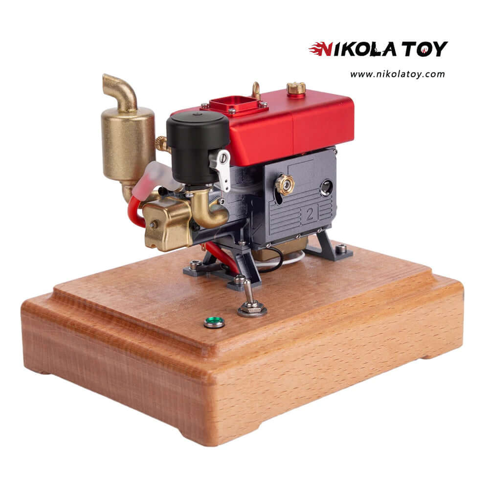 MUSA 1/8 2.6cc Mini Single-Cylinder Gas Powered Motor 4-Stroke Engine Model