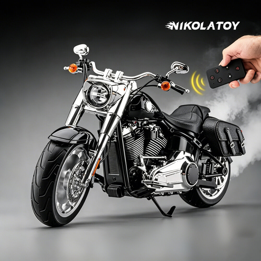 1/6 Harley Fat Boy Alloy Dynamic Motorcycle Model