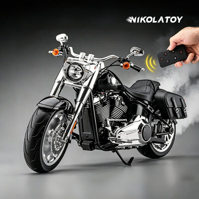 1/6 Harley Fat Boy Alloy Dynamic Motorcycle Model