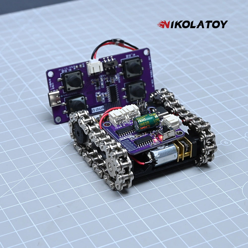 Mini Programmable Metal RC Robot Tank