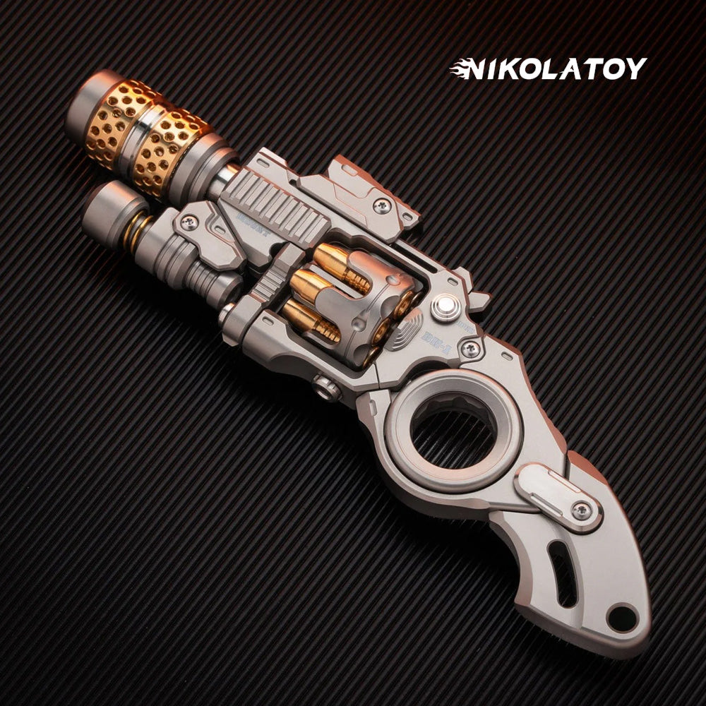 NIKOLATOY®New Titanium alloy revolver fidgets toy