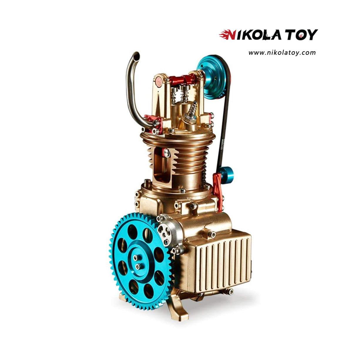 NikolaToy™ TECHING All-metal Craftsmen Mini Single-cylinder High Challenge Assembled Model Kits