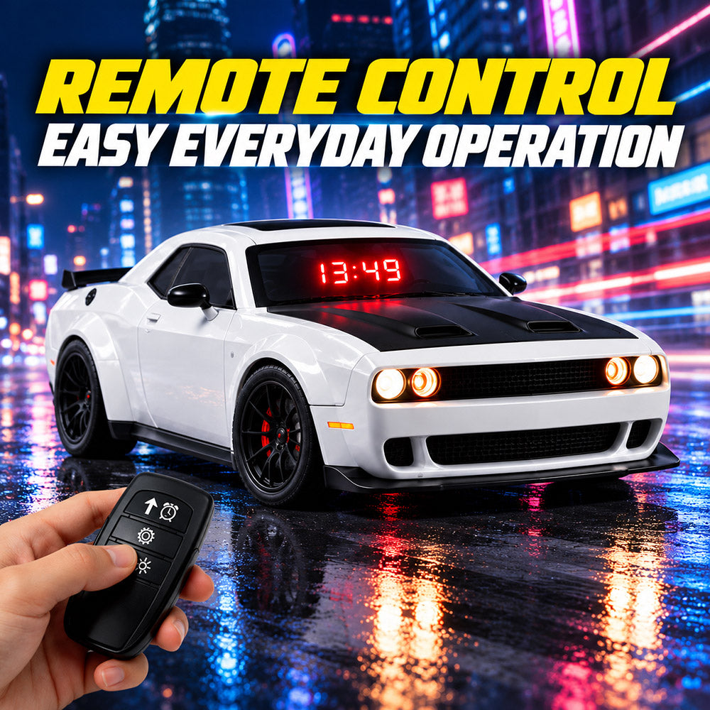 Hellcat Alarm Clock with Engine Sound & Light Mist