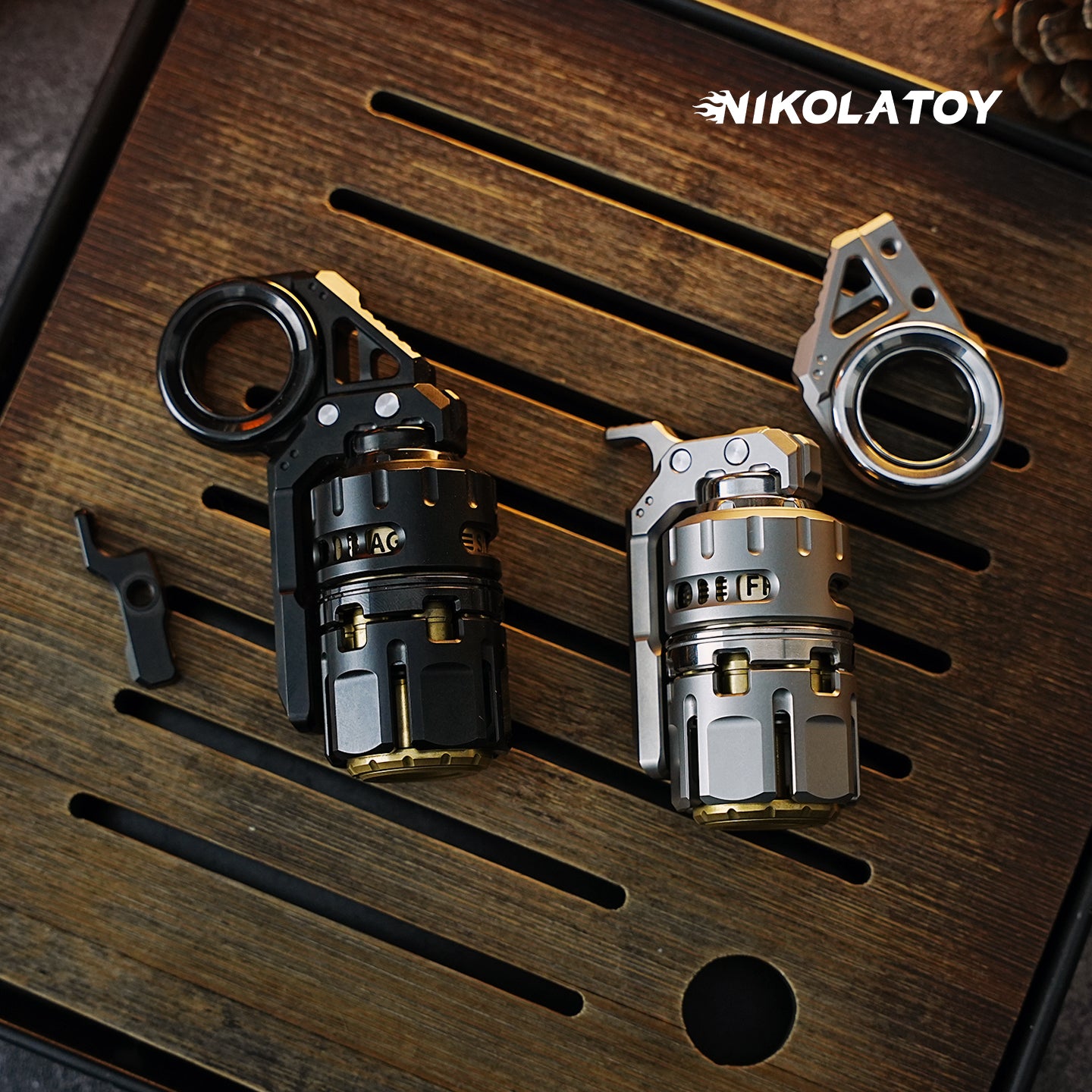 NIKOLATOY® Multi functional Titanium Alloy EDC Toy Doombringer