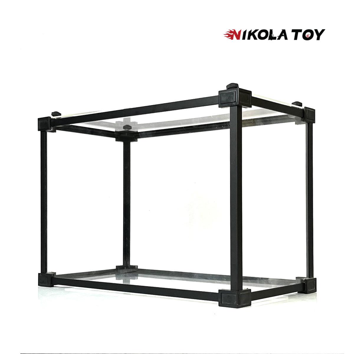 NikolaToy™ Alloy frame high transparent dust cover storage display box