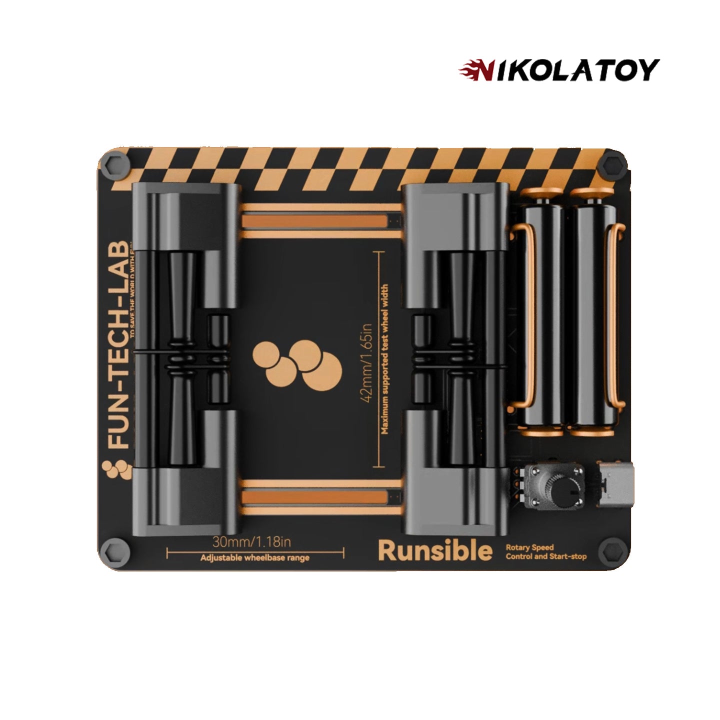 NIKOLATOY® 1:64 Desktop Car Model Horsepower Test Machine RUNSIBLE 64
