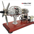 Aircraft model Stirling engine model - Nikola Toy