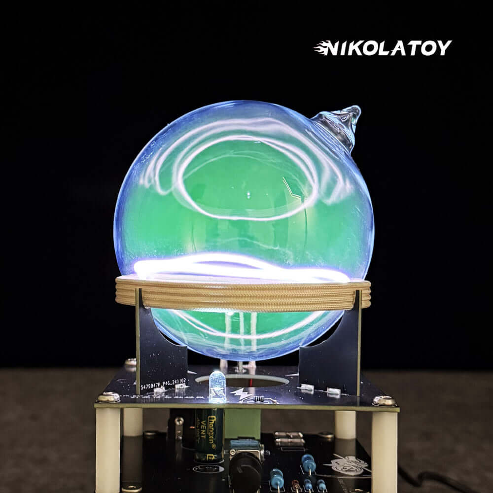 Circular Oscillation Ion Ring Xenon Glass Sphere