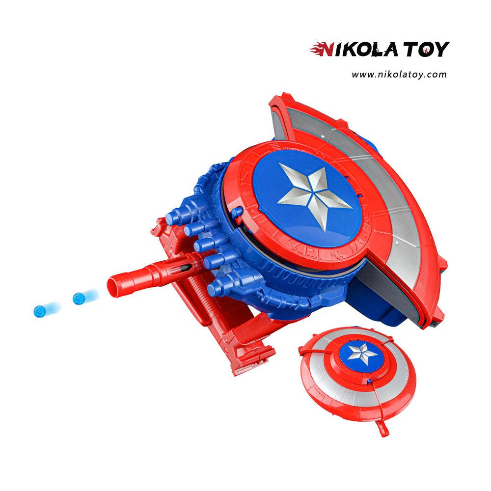 NikolaToy™ Superhero Captain America Shield Gel Blaster