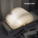 NIKOLATOY®Black walnut folding book magnetic night light