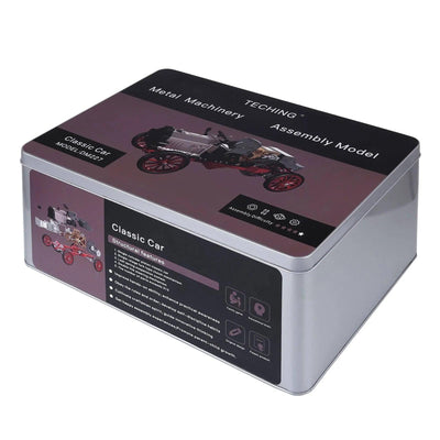 TECHING Assembly Vintage Classic Car Metal Mechanical Model Toy With Electric Engine 310+pcs