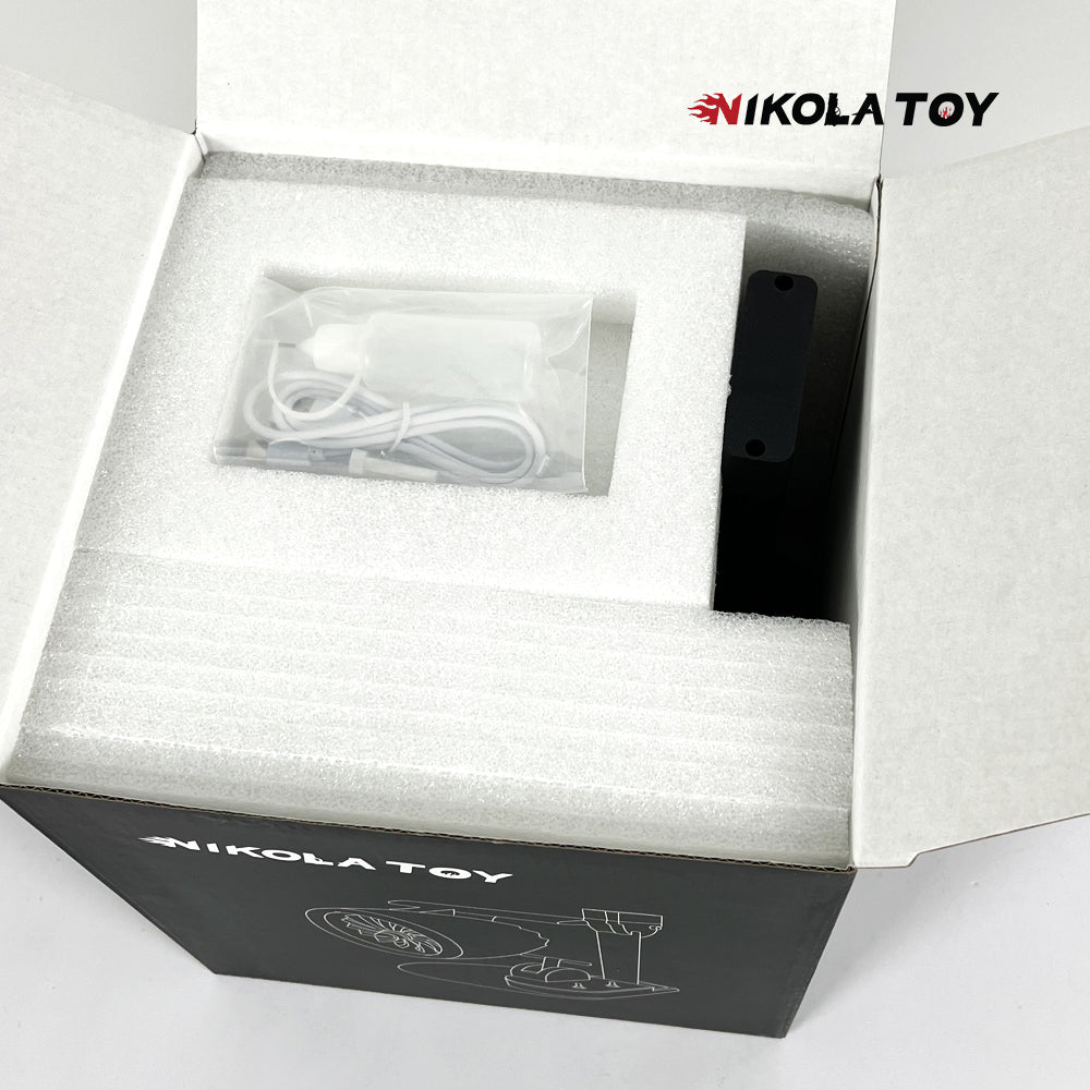 NikolaToy™ Creative desktop JetFan - equipped with a humidifier and red tail lights