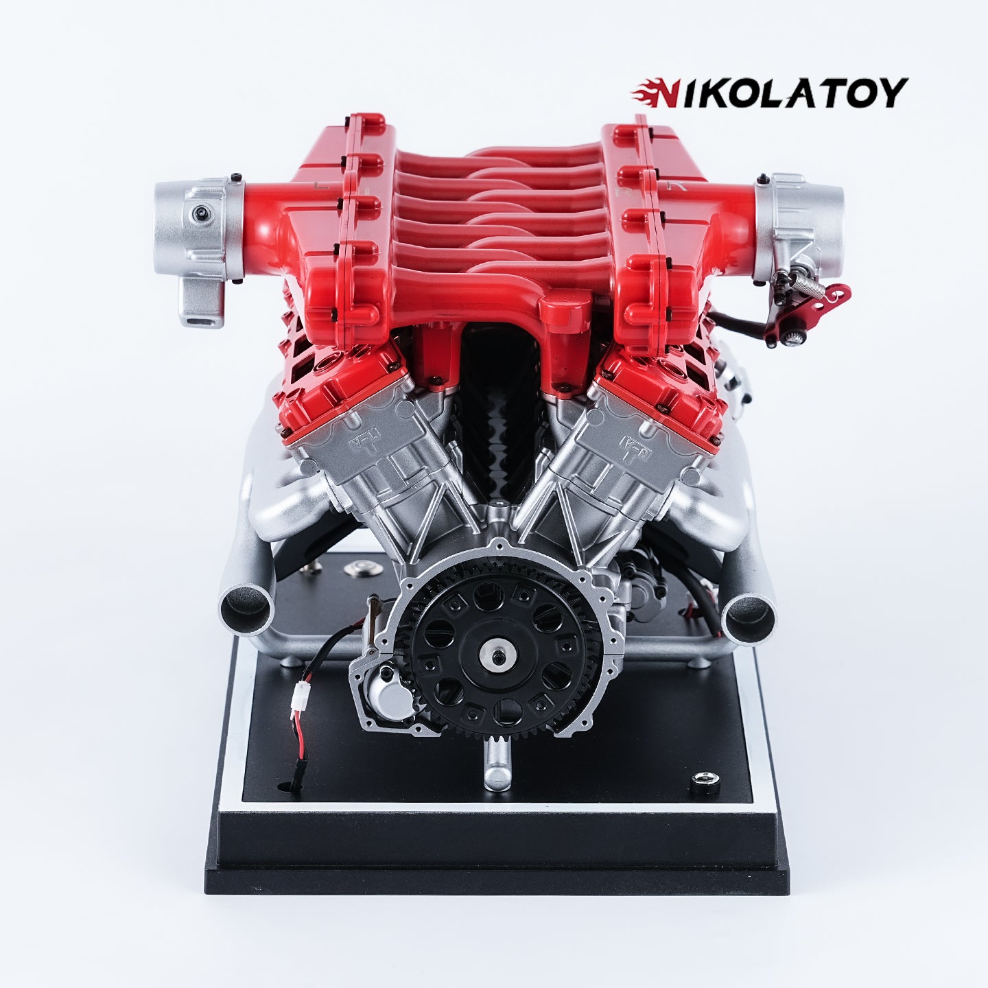 NikolaToy® TECHING V12 Car Engine Model Full Metal Assembling 12-Cylinder Building Kits 800+PCS