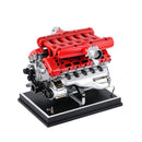 NikolaToy® TECHING V12 Car Engine Model Full Metal Assembling 12-Cylinder Building Kits 800+PCS