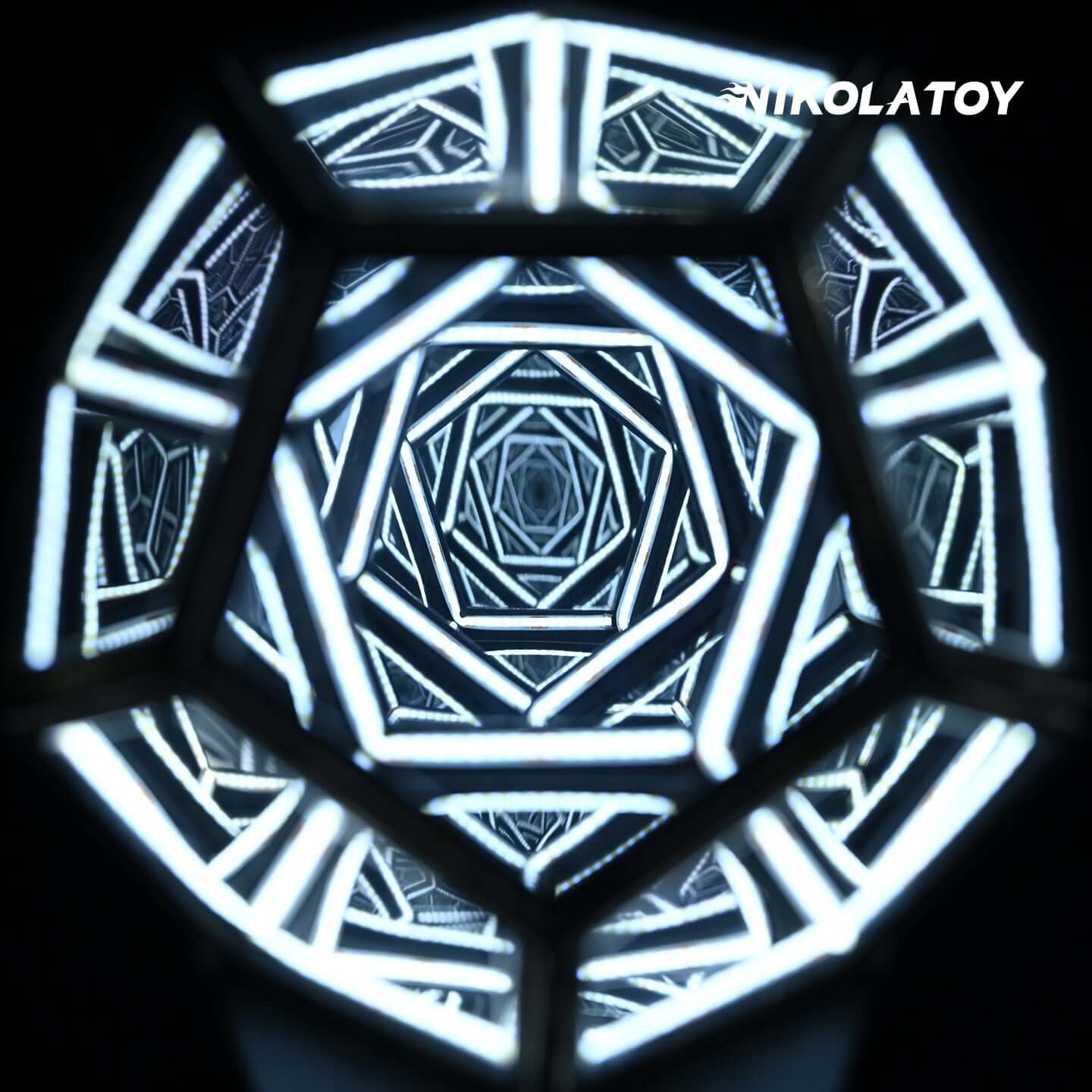 Infinite Space Abyss Dodecahedron Night Lamp