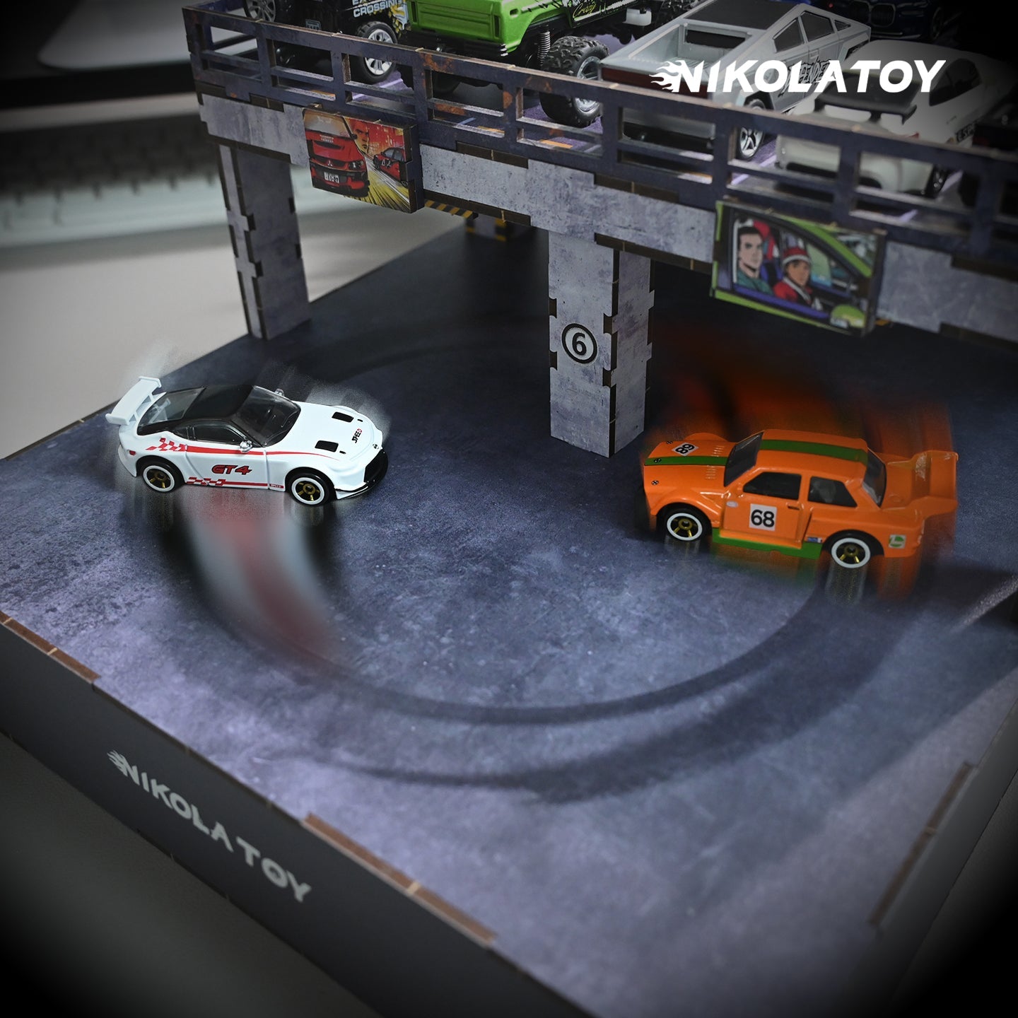 1:64 Electric Drift Turntable Car Model Parking Lot – NIKOLATOY