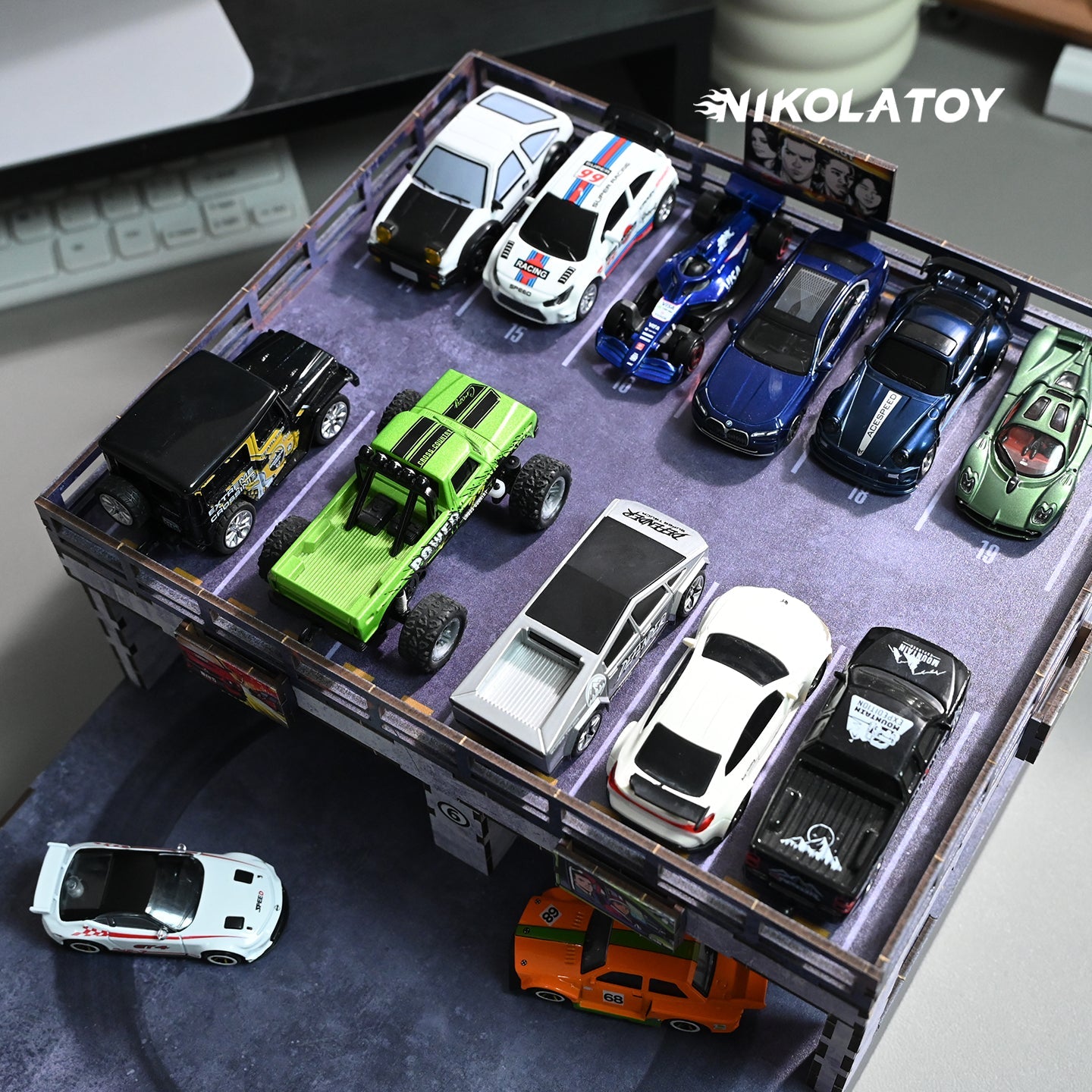 1:64 Electric Drift Turntable Car Model Parking Lot – NIKOLATOY