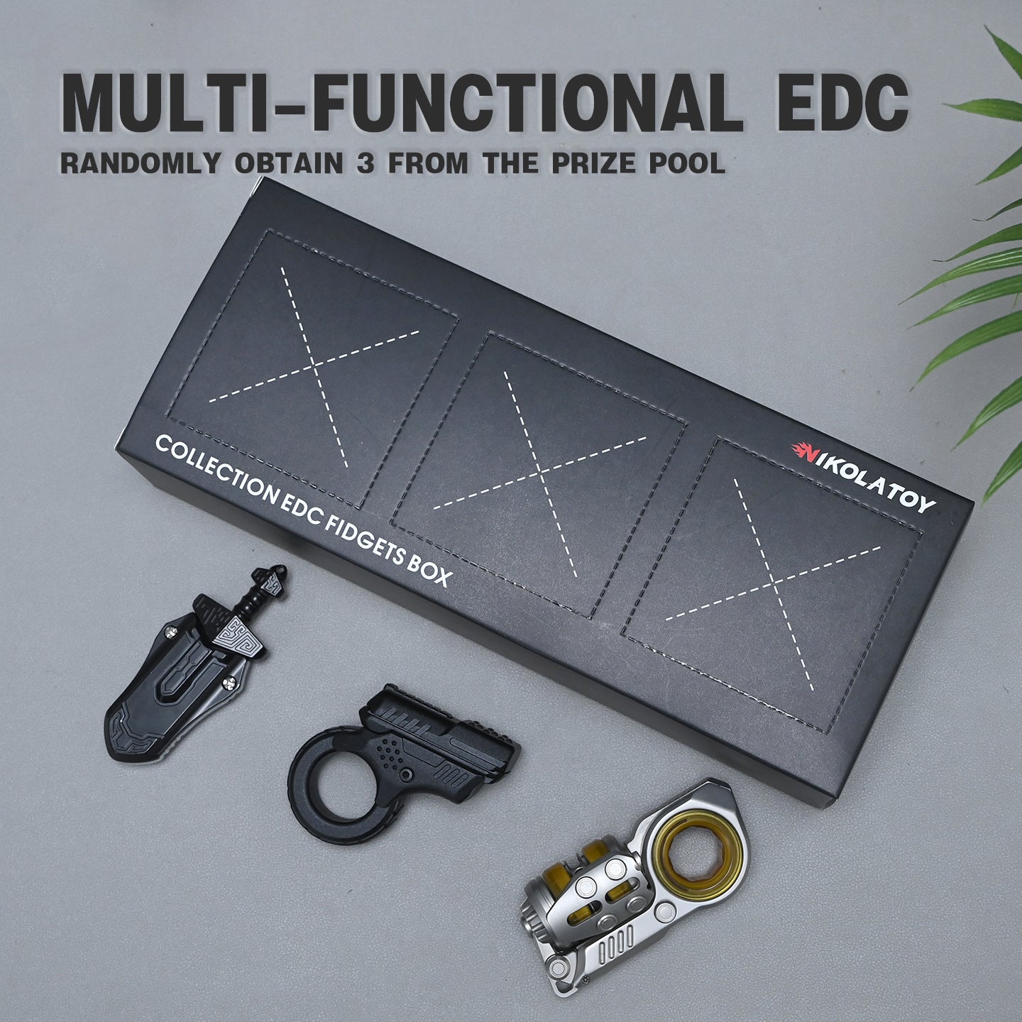 Multi-Functional Fidgets Toy Poking Lottery - 3Pack