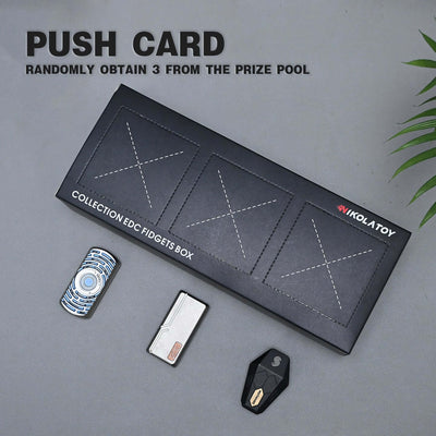 Push Card Fidgets Toy Poking Lottery - 3Pack