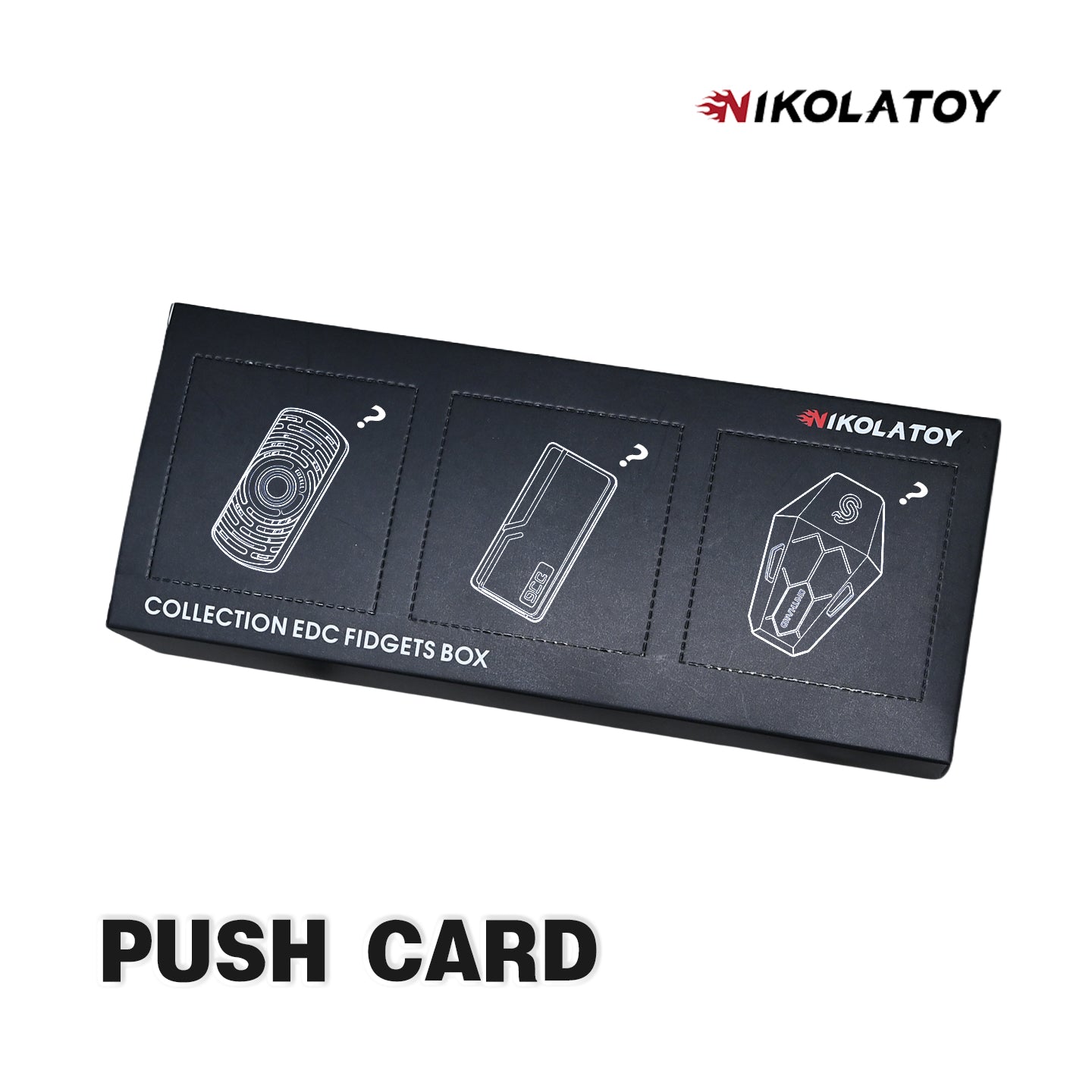 Push Card Fidgets Toy Poking Lottery - 3Pack