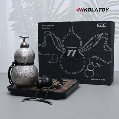 Limited Edition Titanium Gourd Thermos Bottle EDC Gift Box