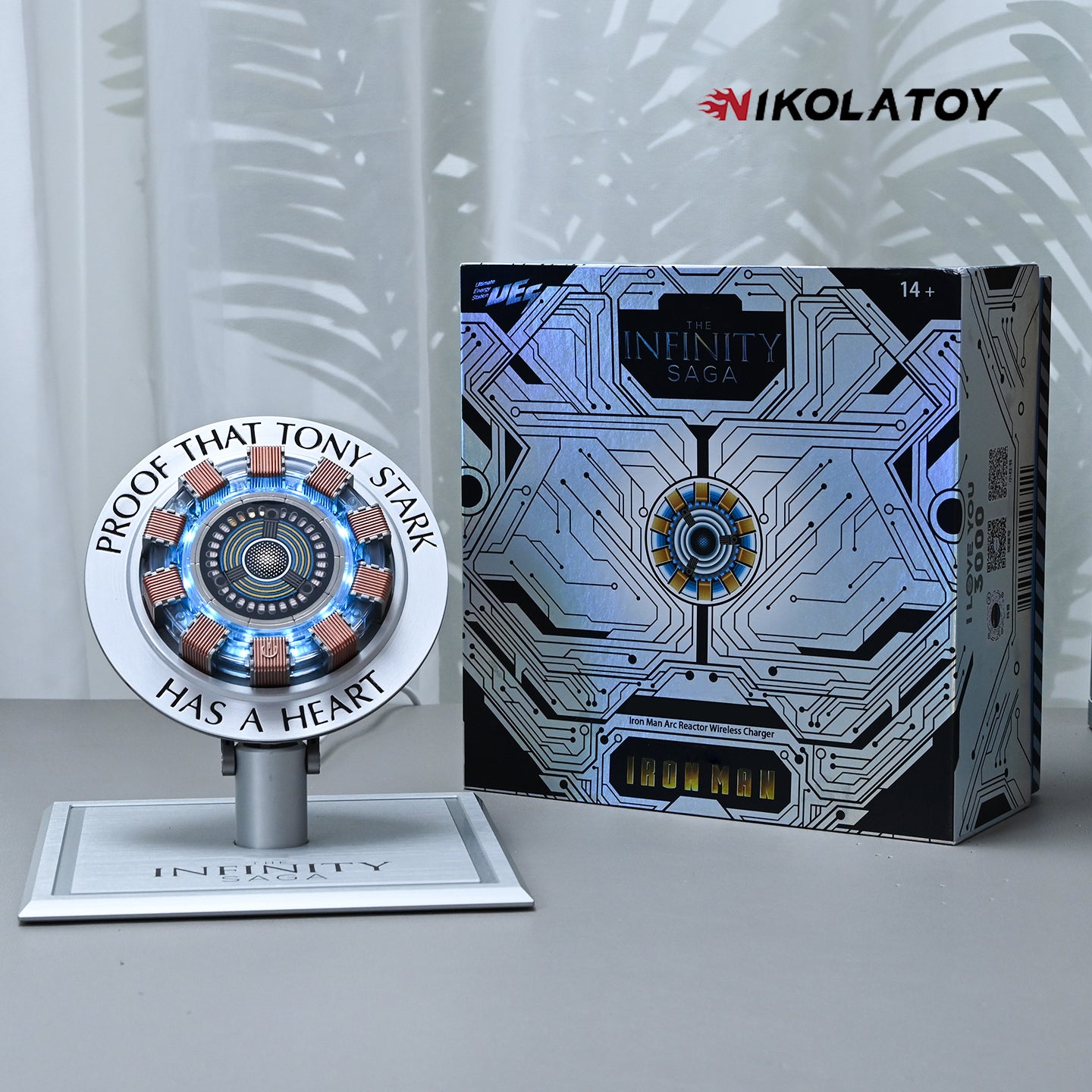 Iron Man Heart Wireless Charging Reactor