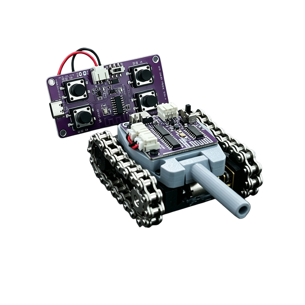 Mini Programmable Metal RC Robot Tank