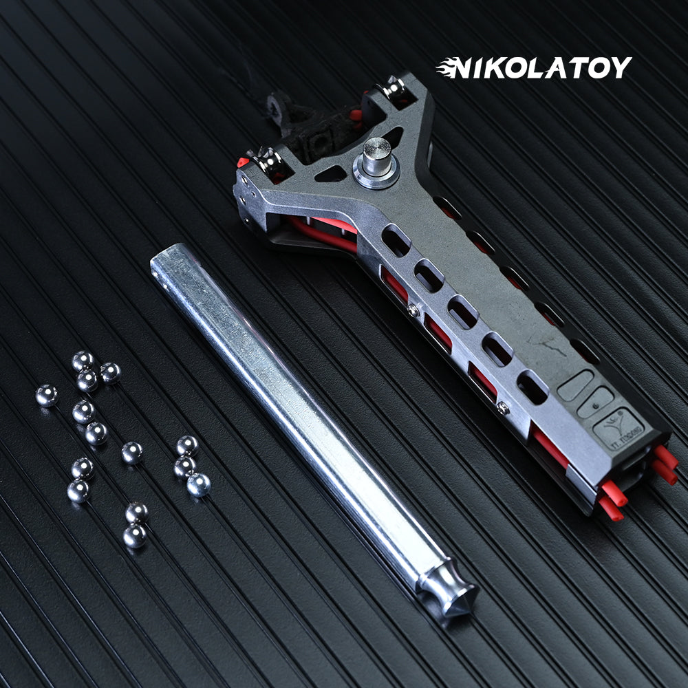 Mechanical‑3 CNC Aluminum Quick‑Load Slingshot High‑Precision Outdoor Recreational Catapult