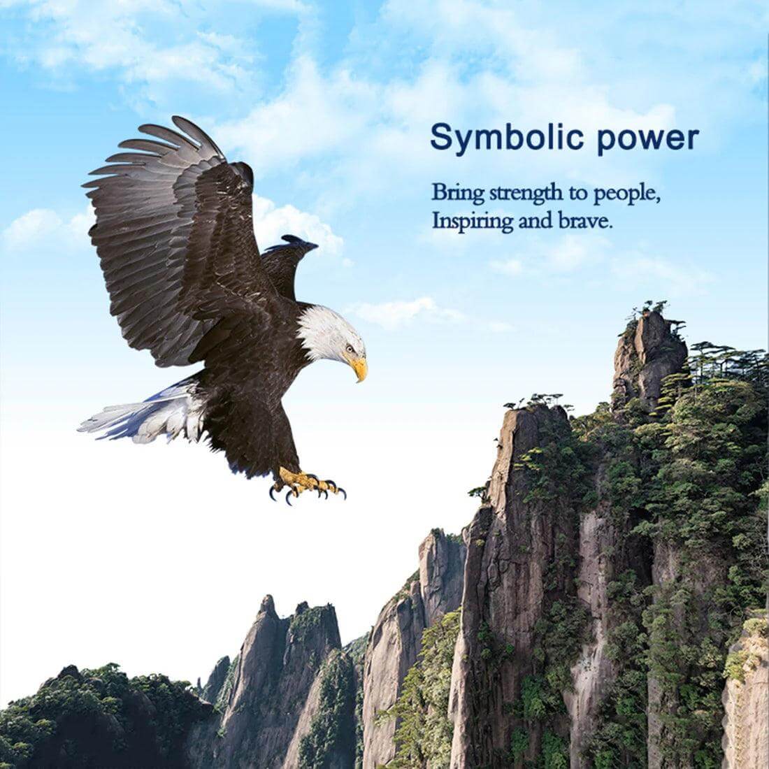 TECHING Kinetic Bald Eagle Sculptures Kits With Flapping Wings