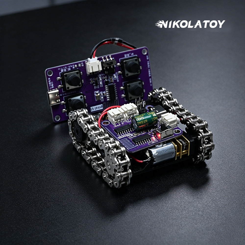 Mini Programmable Metal RC Robot Tank