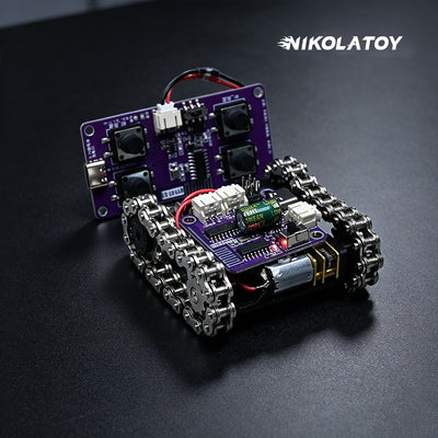Mini Programmable Metal RC Robot Tank