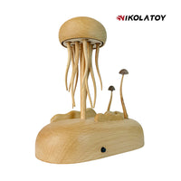 NIKOLATOY™ Wooden Art Desktop Ornament - Jellyfish