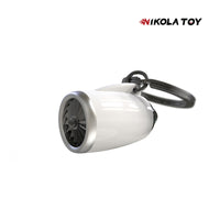 NikolaToy™ Flagship aircraft turbofan engine keychain