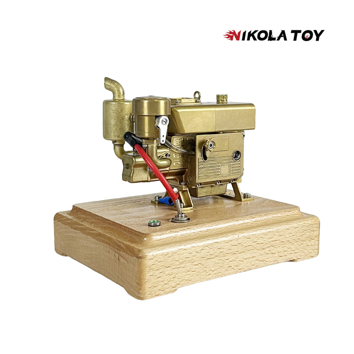 NikolaToy™ MUSA 1/8 2.6cc Mini Single-Cylinder Gas Powered Motor 4-Stroke Engine Model