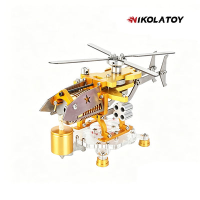 Fire Absorbing Stirling Helicopter