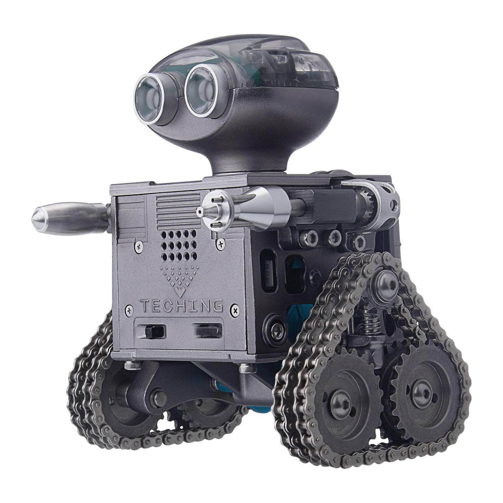 TECHING 160PCS Metal Remote Control Tank Robot Building Kits Bluetooth Speaker