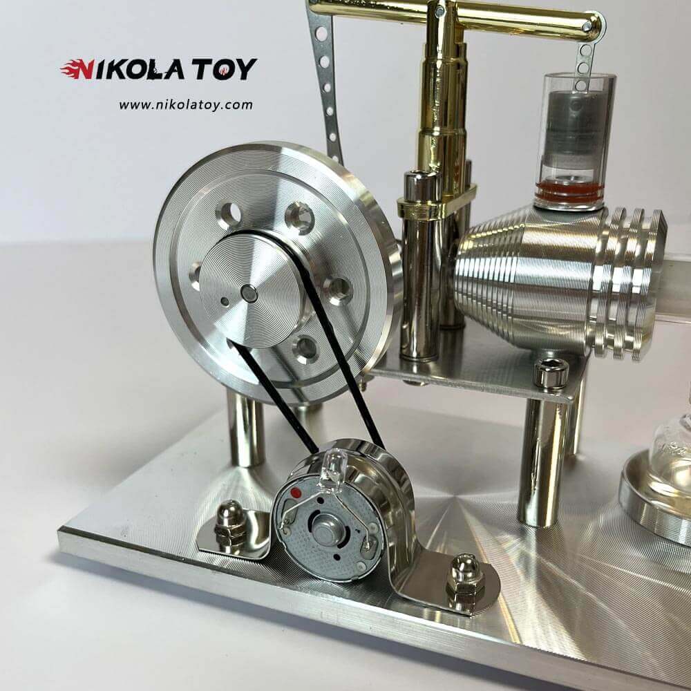 Alloy Stirling Engine+LED Lights