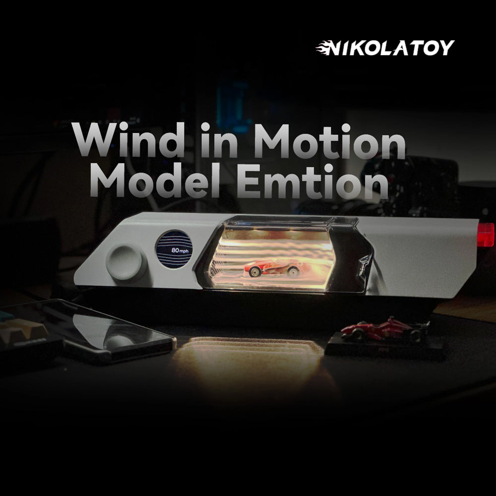 NIKOLATOY® 1:64 Windible car model desktop wind tunnel tester