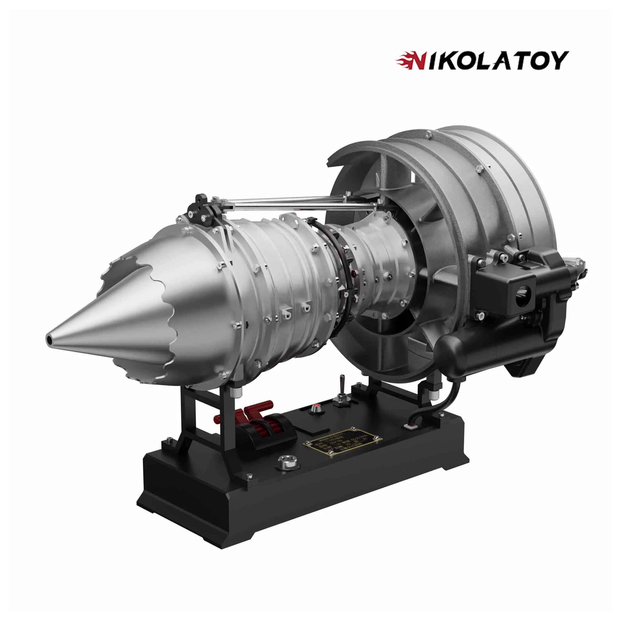 NIKOLATOY® Teching medium size Turbofan Engine Model - DIY KIT（12in）