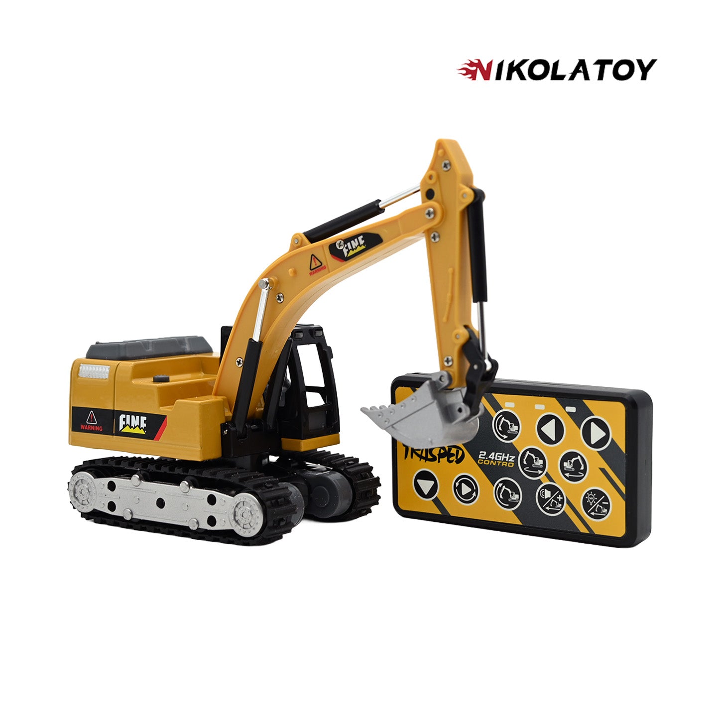 1:64 Desktop Remote Control Excavator Car