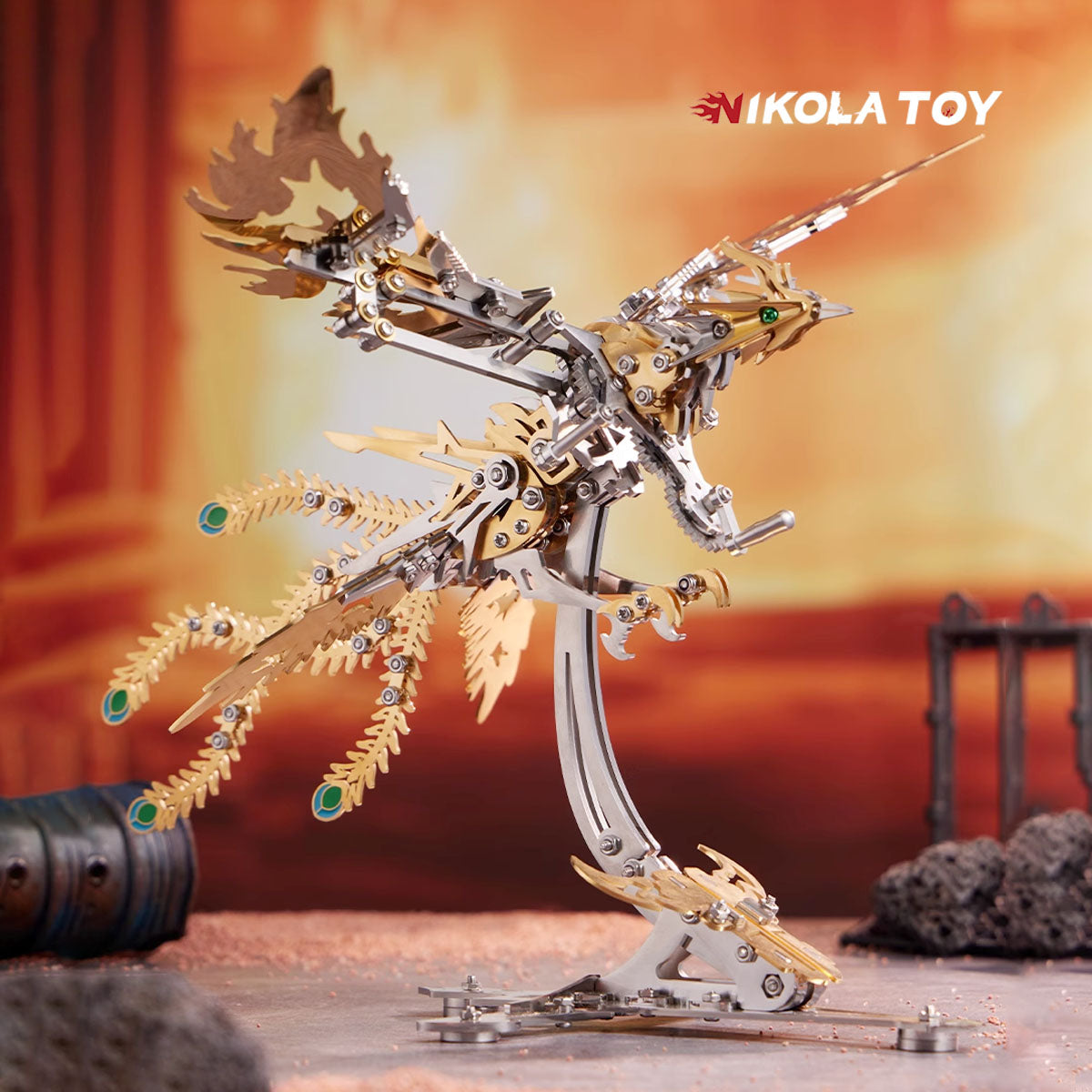 Mechanical species - Phoenix (3D metal puzzle) - Nikola Toy