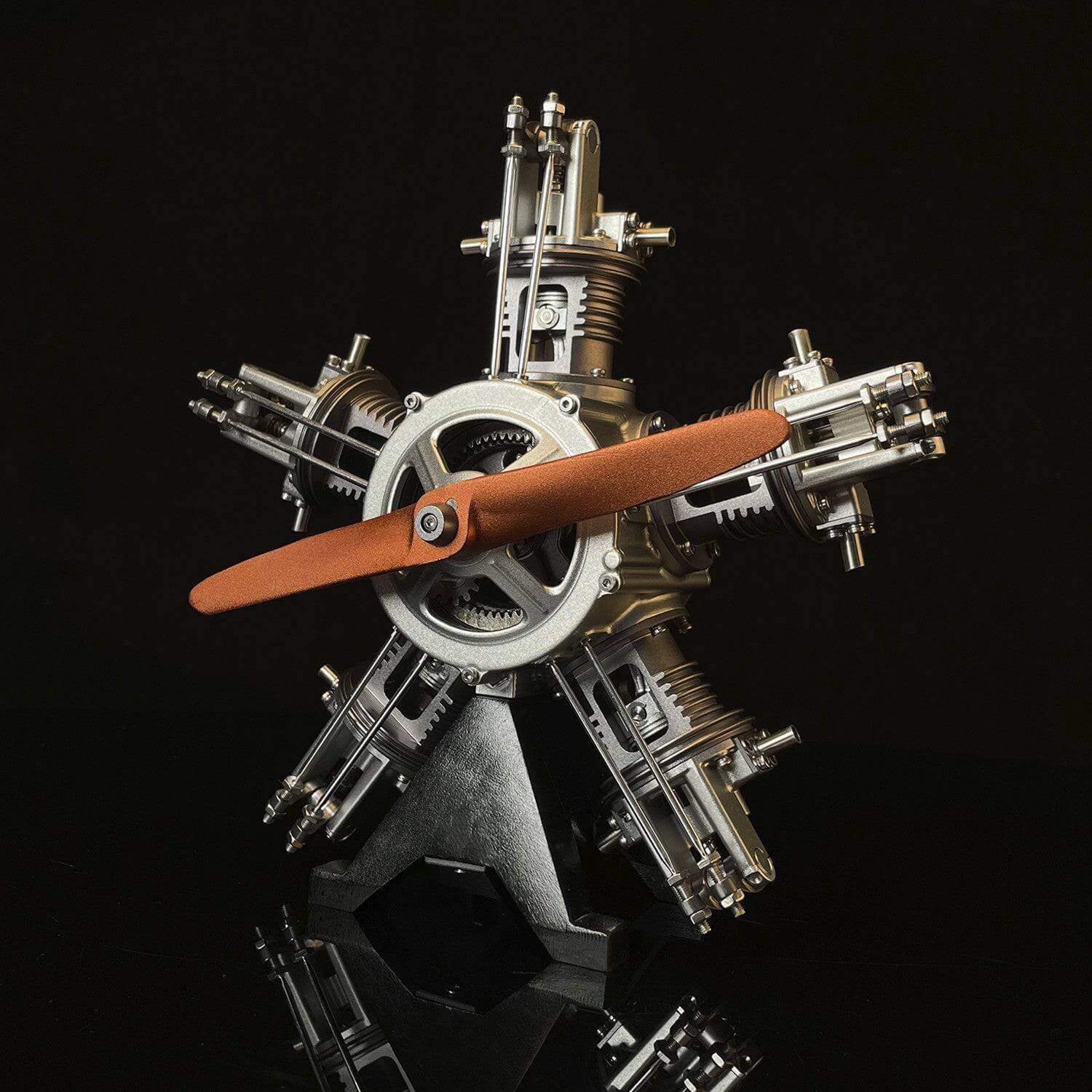 TECHING DIY 5 Cylinder Electric Mechanical Aircraft Radial Engine Model Kits
