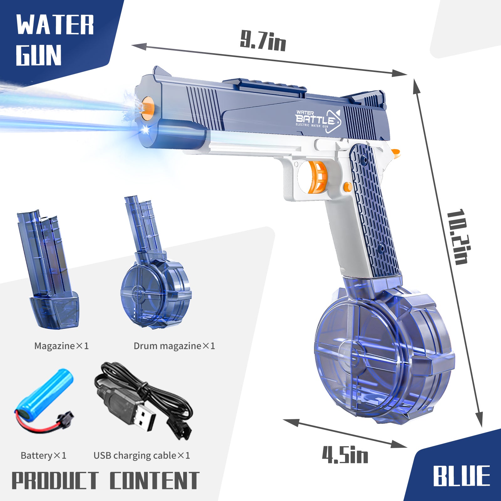 1911 Water Gun - Nikola Toy