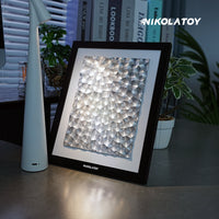 NIKOLATOY®Precision CNC alloy laser light effect art frame