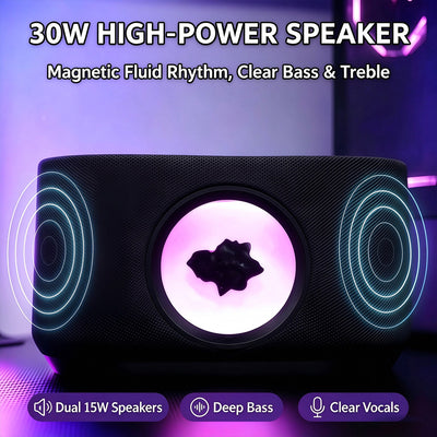 Magnetic Fluid Bluetooth Speaker with Wireless Charge Funcation