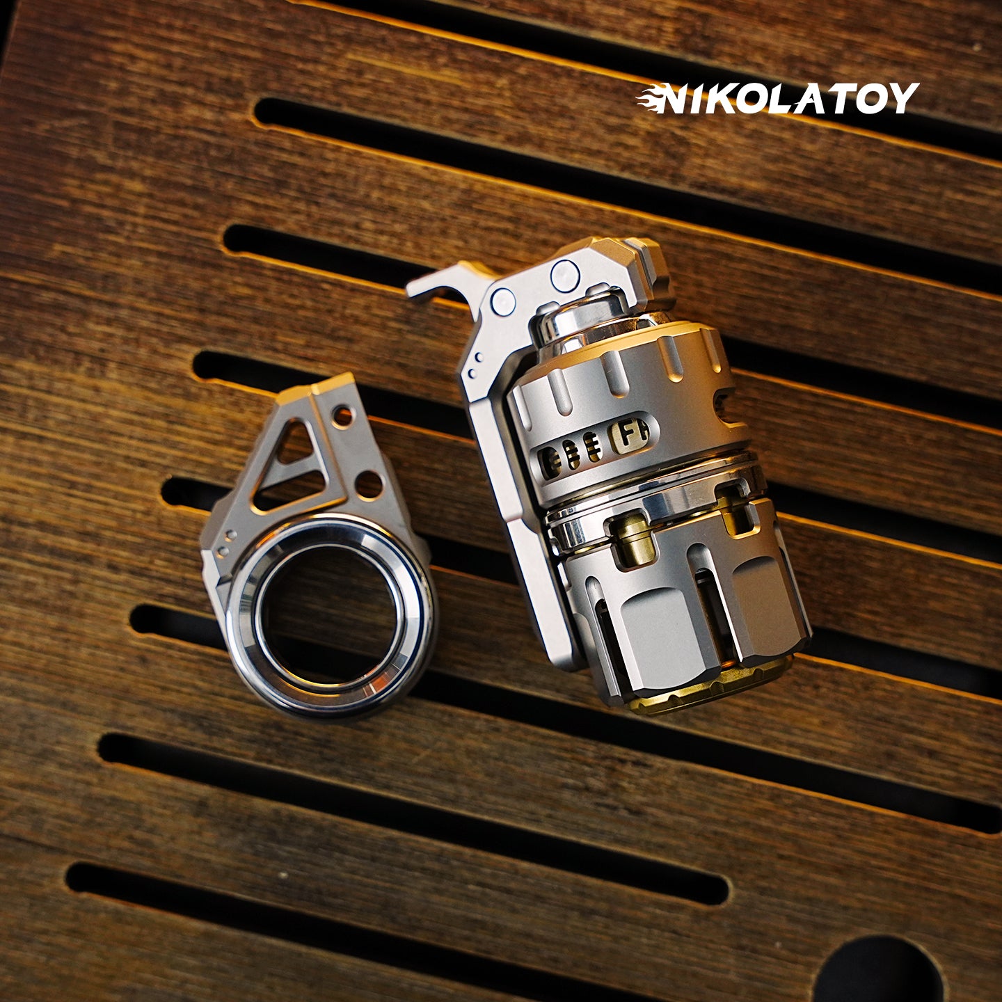 NIKOLATOY® Multi functional Titanium Alloy EDC Toy Doombringer Grenade