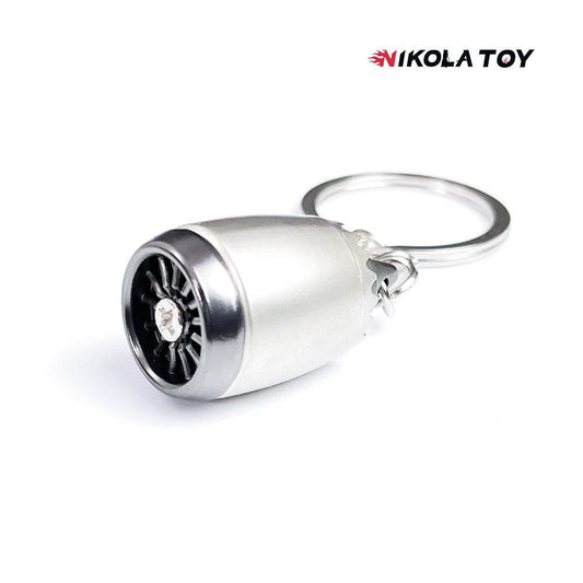 CNC Precision Turbofan Engine Keychain - Nikola Toy
