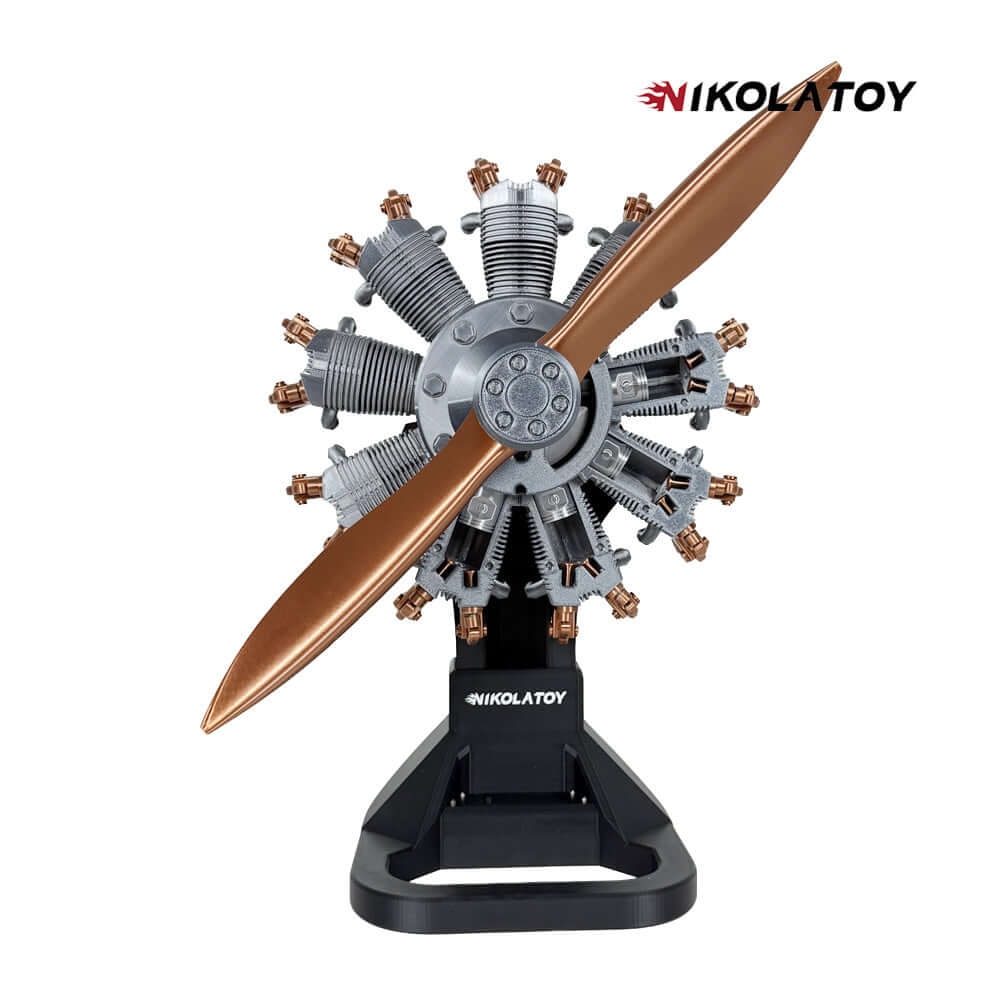 Highly Restored 9-Cylinder Radial Engine Model