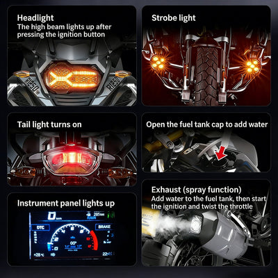 1/6 BMW R1250 GSADV Alloy Dynamic Motorcycle Model