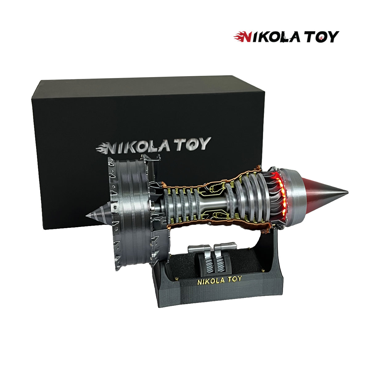 NikolaToy™ Gift box limited edition!! TR900 Turbofan engine model (24cm / 10in)